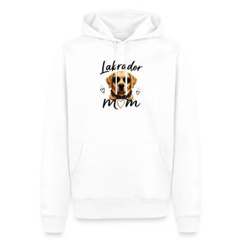 Labrador Mom – Cadeau pour les fans de Labrador - Sweat à capuche Premium bio Homme - blanc - Devant - Nico (187cm)
