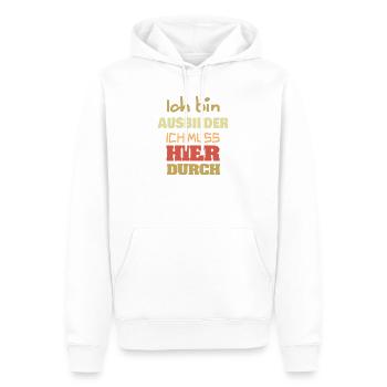 Geschenk für Ausbilder - Männer Premium Bio Hoodie - Weiß - Vorne - Nico (187cm)