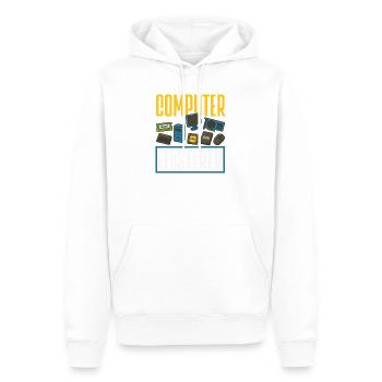 Computer Flüsterer Informatiker - Männer Premium Bio Hoodie - Weiß - Vorne - Nico (187cm)