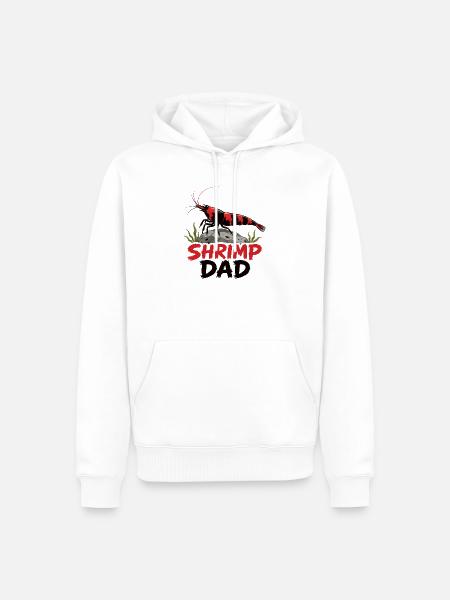 Shrimp Dad Zwerggarnele - Männer Premium Bio Hoodie - Weiß