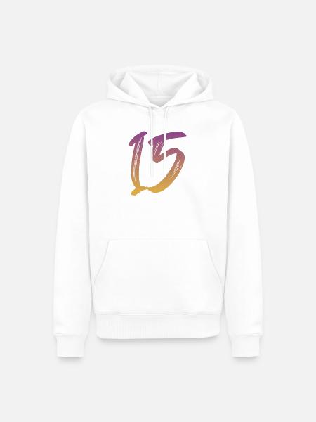 15 - Männer Premium Bio Hoodie - Weiß