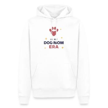 In meiner Dogmom-Ära - Männer Premium Bio Hoodie - Weiß - Vorne - Nico (187cm)