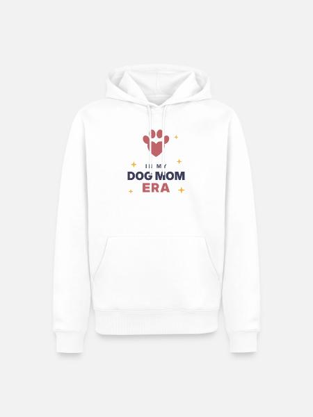 In meiner Dogmom-Ära - Männer Premium Bio Hoodie - Weiß