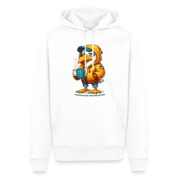 Coffee makes you feel better - Men’s Premium Organic Hoodie - white - Front - Nico (187cm)