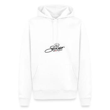 Soupr Chefs - Men’s Premium Organic Hoodie - white - Front - Nico (187cm)