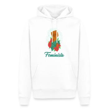 Feminista. Frauenrechte und Gleichberechtigung - Männer Premium Bio Hoodie - Weiß - Vorne - Nico (187cm)