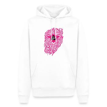 StayAerie - Aries - Männer Premium Bio Hoodie - Weiß - Vorne - Nico (187cm)
