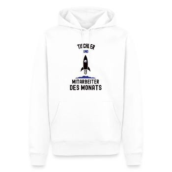 Mitarbeiter des Monats Tischler Bester Mann Danke - Männer Premium Bio Hoodie - Weiß - Vorne - Nico (187cm)