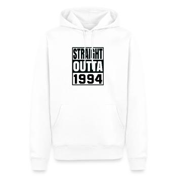 Straight Outta 1994 - Männer Premium Bio Hoodie - Weiß - Vorne - Nico (187cm)