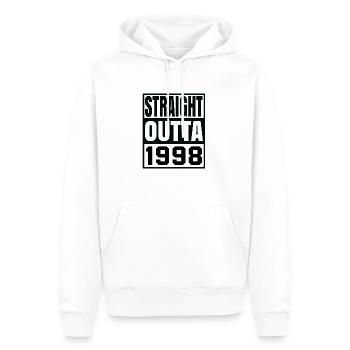 Straight Outta 1998 - Männer Premium Bio Hoodie - Weiß - Vorne - Nico (187cm)