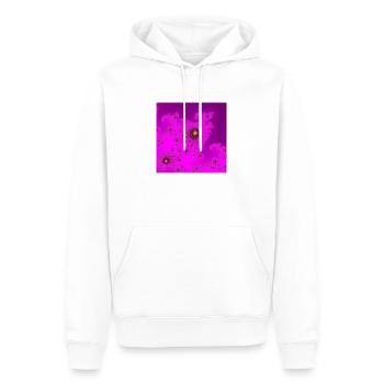 00040 A lila dog - Männer Premium Bio Hoodie - Weiß - Vorne - Nico (187cm)