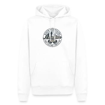 Adventure - Männer Premium Bio Hoodie - Weiß - Vorne - Nico (187cm)