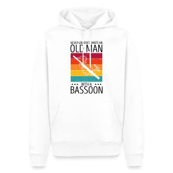 Fagottist für Fagottorchester und Fagottist - Männer Premium Bio Hoodie - Weiß - Vorne - Nico (187cm)