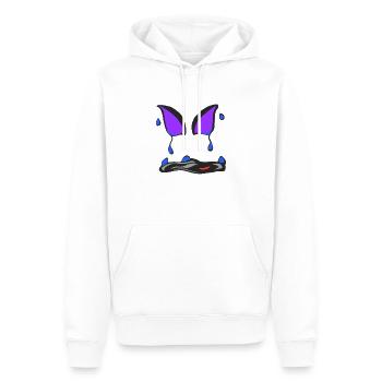 Zusammenfassung eines Gesichts v2 00 - Männer Premium Bio Hoodie - Weiß - Vorne - Nico (187cm)