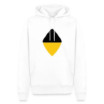 Baden Württemberg Flagge Heimat Stuttgart - Männer Premium Bio Hoodie - Weiß - Vorne - Nico (187cm)