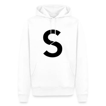 S broken - Männer Premium Bio Hoodie - Weiß - Vorne - Nico (187cm)