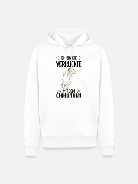 Chihuahua - Männer Premium Bio Hoodie - Weiß
