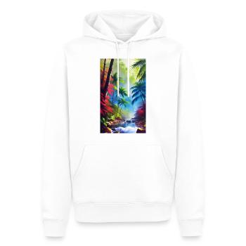 Caribbean - Men’s Premium Organic Hoodie - white - Front - Nico (187cm)