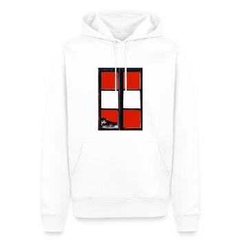 Austria Flag Austria Austrian Flag AT - Men’s Premium Organic Hoodie - white - Front - Nico (187cm)