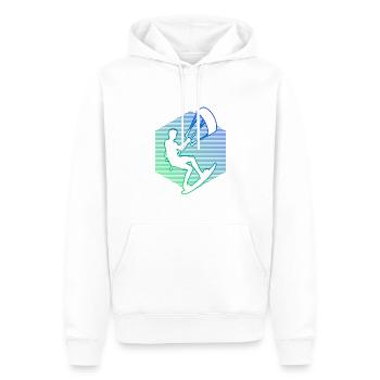 Kite Kite Kitesurf Kitesurf Homme - Sweat à capuche Premium bio Homme - blanc - Devant - Nico (187cm)