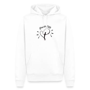 Pastor Ausbildung 2025 Theologie Studium Theologe - Männer Premium Bio Hoodie - Weiß - Vorne - Nico (187cm)