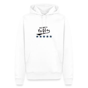 Bester Neffe der Welt Lieblingsneffe Patenkind - Männer Premium Bio Hoodie - Weiß - Vorne - Nico (187cm)