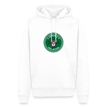 Liberty Insel - Männer Premium Bio Hoodie - Weiß - Vorne - Nico (187cm)
