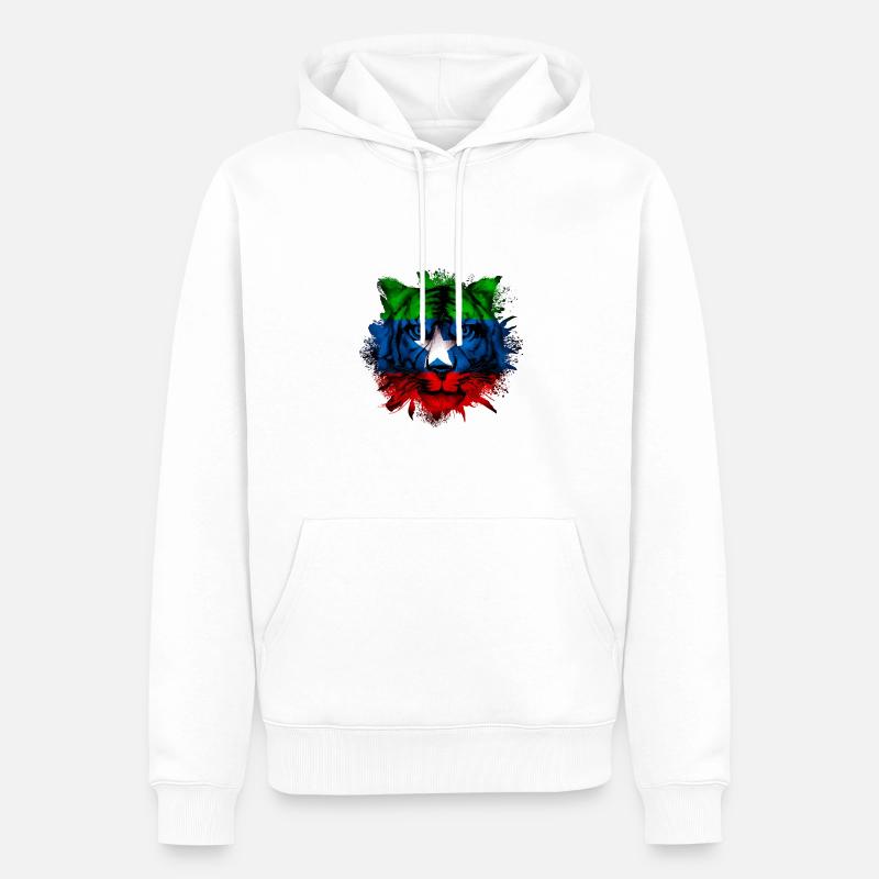Ogaden - Sweat à capuche Premium bio Homme - blanc