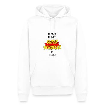 Super Schüler / Super Student - Männer Premium Bio Hoodie - Weiß - Vorne - Nico (187cm)