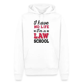 Jura - Männer Premium Bio Hoodie - Weiß - Vorne - Nico (187cm)