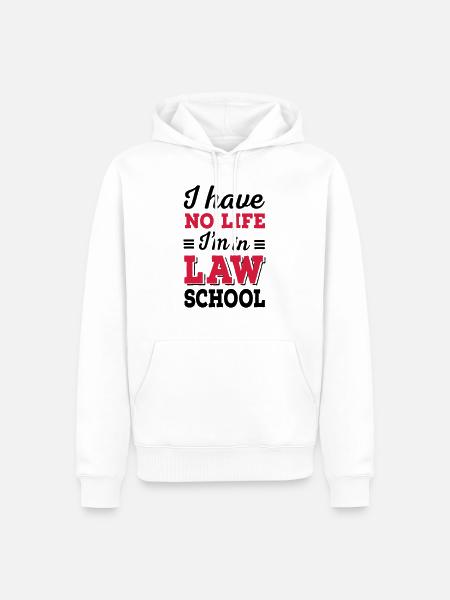 law student - Men’s Premium Organic Hoodie - white