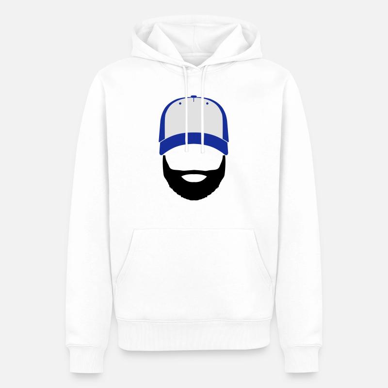 Bill Doe - Männer Premium Bio Hoodie - Weiß