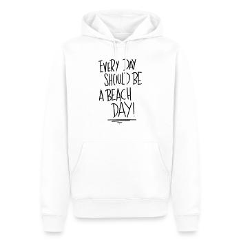 Summer_Beach_DAY - Männer Premium Bio Hoodie - Weiß - Vorne - Nico (187cm)