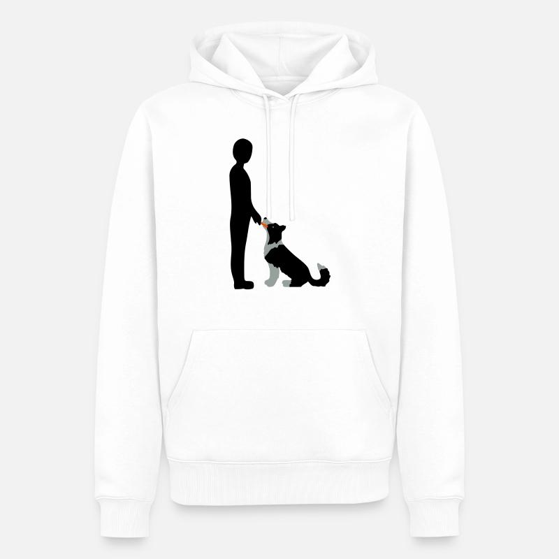 Obedience 3 - Sweat à capuche Premium bio Homme - blanc