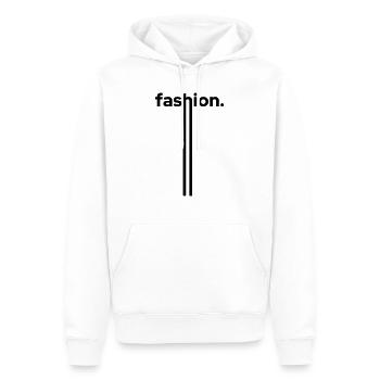 rayures de mode tendance à pois - Sweat à capuche Premium bio Homme - blanc - Devant - Nico (187cm)