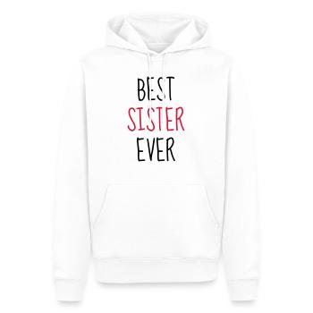 Soeur Soeurette Frère Naissance Bébé Sœur - Sweat à capuche Premium bio Homme - blanc - Devant - Nico (187cm)