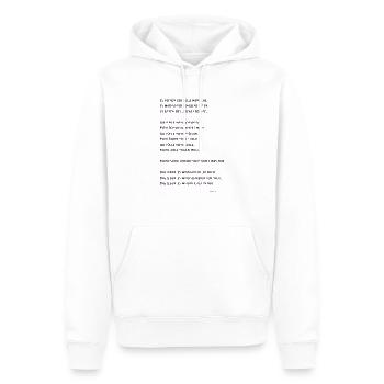 Es keimen der Seele Wünsche Waldorf Rudolf Steiner - Männer Premium Bio Hoodie - Weiß - Vorne - Nico (187cm)