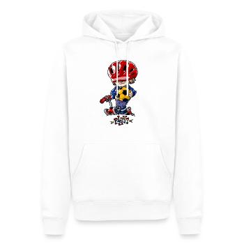 1005 Play Boy COLOR - Männer Premium Bio Hoodie - Weiß - Vorne - Nico (187cm)