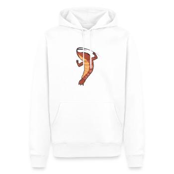 Shrimp - Männer Premium Bio Hoodie - Weiß - Vorne - Nico (187cm)