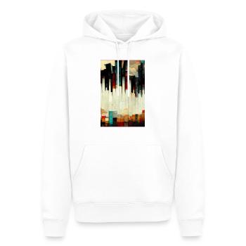 Astract Land of Piano - Männer Premium Bio Hoodie - Weiß - Vorne - Nico (187cm)