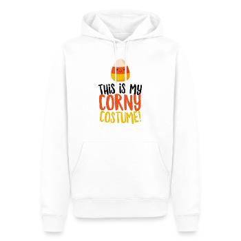 This is My Corny Costume - Men’s Premium Organic Hoodie - white - Front - Nico (187cm)