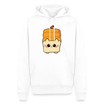 Toast Cat Katze Kitty Brotkatze - Männer Premium Bio Hoodie - Weiß - Vorne - Nico (187cm)