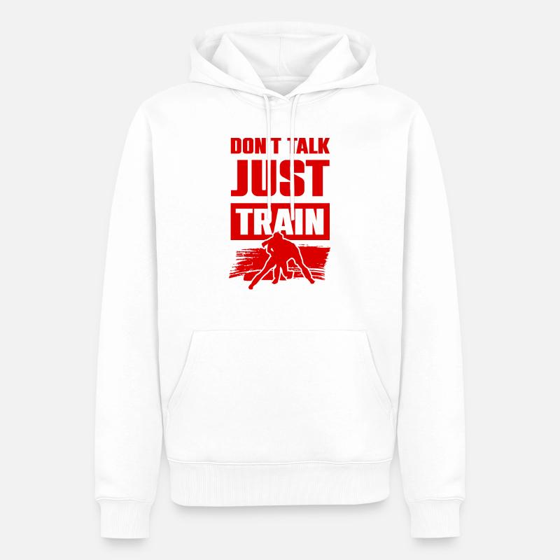 Mma Mixed matrial arts Training - Männer Premium Bio Hoodie - Weiß