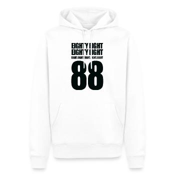 Eighty Eight Gift Techno Music - Men’s Premium Organic Hoodie - white - Front - Nico (187cm)