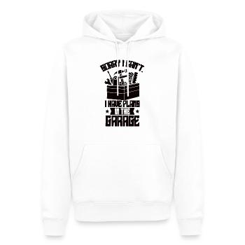 Artisans Mécaniciens Outils Serruriers Artisanat - Sweat à capuche Premium bio Homme - blanc - Devant - Nico (187cm)