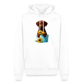 Chiot Labrador Retriever Labrador propriétaire - Sweat à capuche Premium bio Homme - blanc - Devant - Nico (187cm)