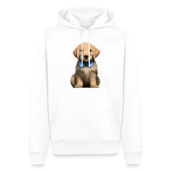 Propriétaires de chiens Golden Retriever chiots chiens - Sweat à capuche Premium bio Homme - blanc - Devant - Nico (187cm)
