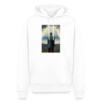 Zusammen - Männer Premium Bio Hoodie - Weiß - Vorne - Nico (187cm)