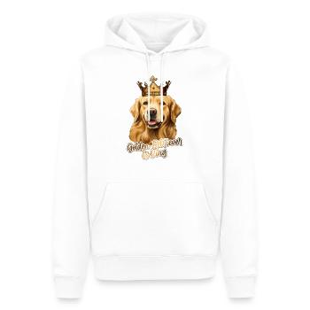 Golden Retriever is King - Männer Premium Bio Hoodie - Weiß - Vorne - Nico (187cm)