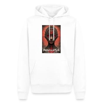 Manipulation Is The Dark Side Of Charism - Men’s Premium Organic Hoodie - white - Front - Nico (187cm)